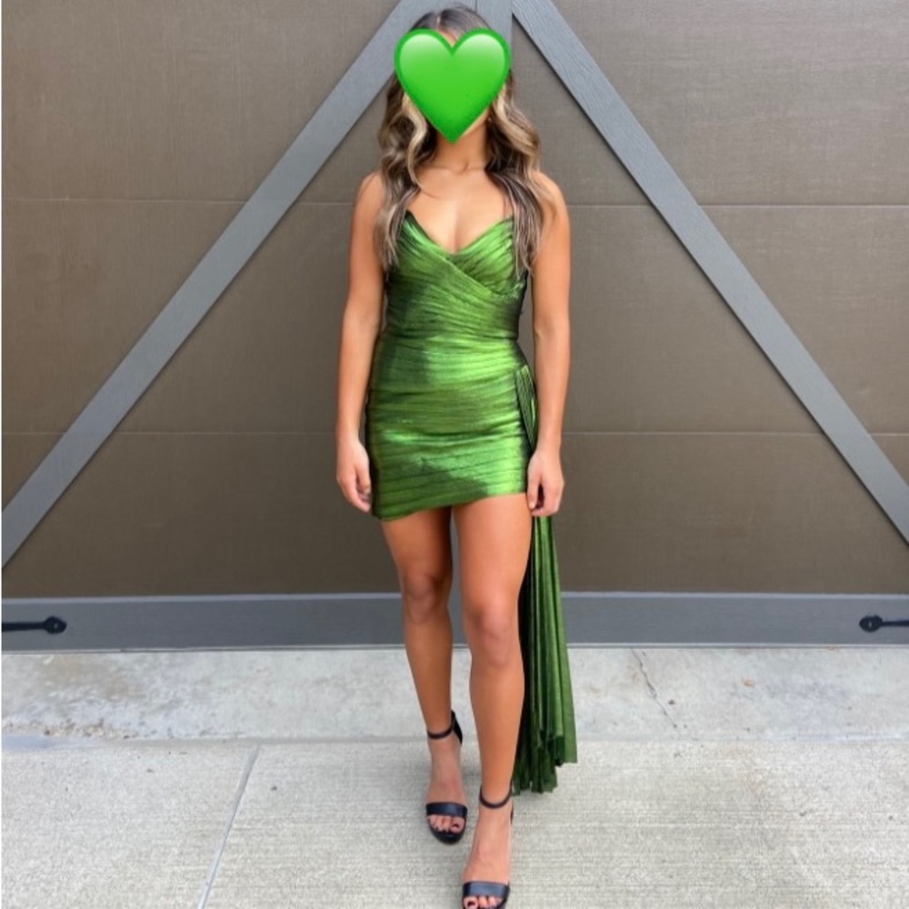 Metallic green Retrofete dress (XS)